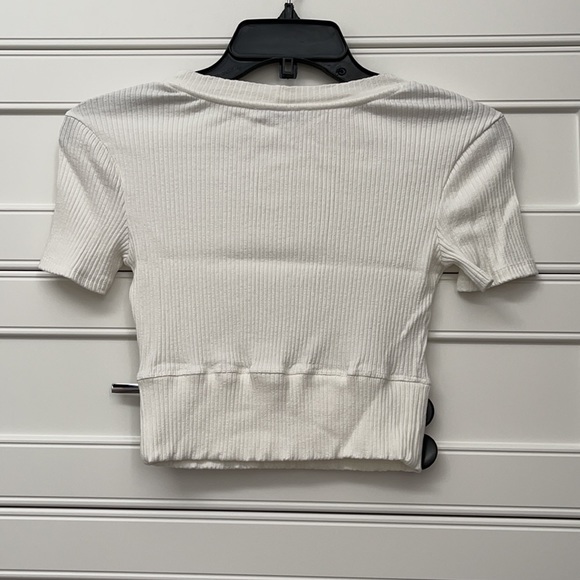 Zara Knit Crop Top with Buttons - Picture 5 of 5